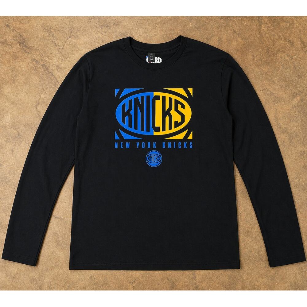 New York Knicks Long Sleeve Shirt Medium NWOT NBA Graphic Tee